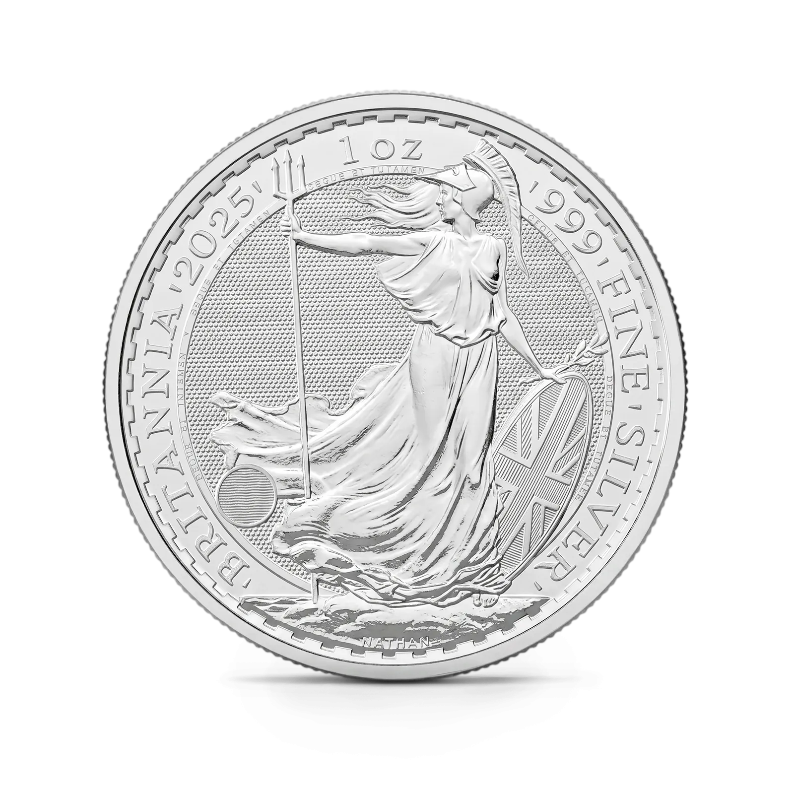 Монета "Британия (Чарльз III)", 2025 г., Серебро, 31,1 гр., проба 999, СОЕДИНЕННОЕ КОРОЛЕВСТВО