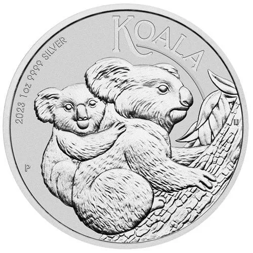 Монета "Коала", 2023 г., Серебро, 31,1 гр., проба 999.9, АВСТРАЛИЯ