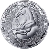 Монета «Год Лошади», 2026 г., Серебро, 22,2 гр., проба 999, ФРАНЦИЯ