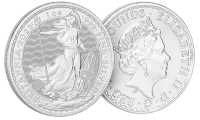 Монета "Британия (Елизавета II)", 2023 г., Серебро, 31,1 гр., проба 999, СОЕДИНЕННОЕ КОРОЛЕВСТВО