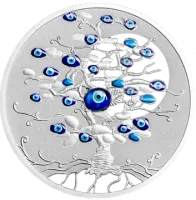 Монета «Дерево удачи», 2025 г., Серебро, 31,1 гр., проба 999, НИУЭ
