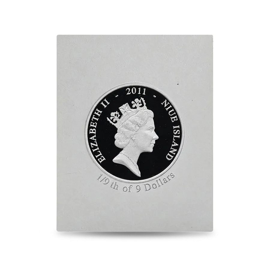 Серебряная монета Тайны виллы Помпеи, 2011 г., 355 гр., проба 999, НИУЭ