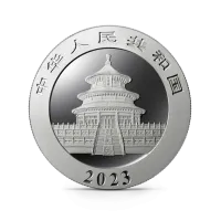 Монета "Панда", 2023 г., Серебро, 30 гр., проба 999, КИТАЙ