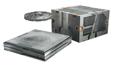 Монета «Летающая монета НЛО МР 1766», 2024 г., Серебро, 217,7 гр., проба 999, КАМЕРУН