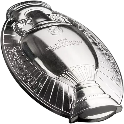 Монета «Кубок UEFA 2024», 2024 г., Серебро, 93,3 гр., проба 999, СОЛОМОНОВЫ ОСТРОВА