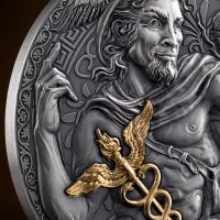 Монета «Гермес», 2024 г., Серебро, 93,3 гр., проба 999, КАМЕРУН