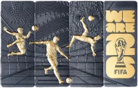 Монета "Безграничный футбол. Чемпионат мира по футболу 2026", 2026 г., 124,4 гр., проба 999, САМОА