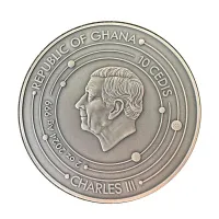 Монета "Земля. Солнечная Система", 2024 г., Серебро, 62,2 гр., проба 999, ГАНА