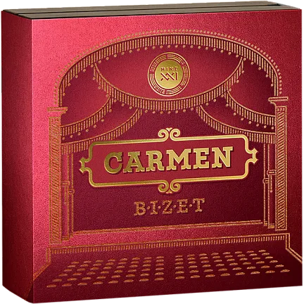 Монета "Кармен",  2022 г., Серебро, 62,2 гр., проба 999, НИУЭ