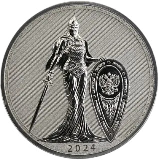 Жетон "Аллегория России 2024", 2024 г., 31,1 гр., проба 999, РОССИЯ