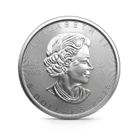 Монета "Кленовый лист", 2023 г., Серебро, 31,1 гр., проба 9999, КАНАДА