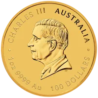 Монета «Год Лошади», 2026 г., Золото, 31,1 гр., проба 999.9, АВСТРАЛИЯ