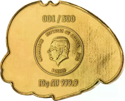 Монета "Богиня Фортуны", 2024 г., Серебро, 200 гр., проба 999, ГАНА