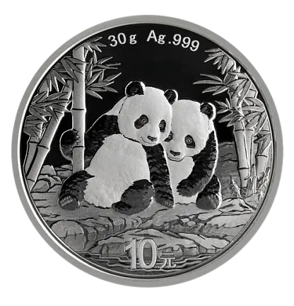 Монета «Панда», 2026 г., Серебро, 30 гр., проба 999, КИТАЙ