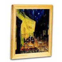 Монета "Винсент Ван Гог. Ночная терраса кафе", 2023 г., Серебро, 62,2 гр., проба 999, НИУЭ