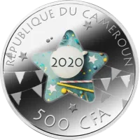 Монета «С Днем Рождения»,  2020 г., Серебро, 17,5 гр., проба 999, КАМЕРУН