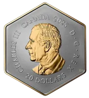 Монета «Медоносная пчела», 2025 г., Серебро, 31,1 гр., проба 999.9, КАНАДА