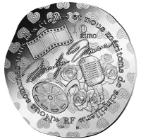 Монета "100-летие Мэрилин Монро", 2026 г., Серебро, 22,2 гр., проба 999, ФРАНЦИЯ