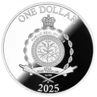 Монета «Дерево удачи», 2025 г., Серебро, 31,1 гр., проба 999, НИУЭ