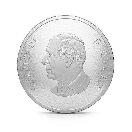 Монета "Год Лошади", 2026 г., Серебро, 31,39 гр., проба 999.9, КАНАДА
