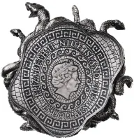 Монета "Медуза", 2019 г., серебро, 250 гр., проба 925, НИУЭ