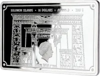 Монета «Богиня Исис», 2020 г., Серебро, 200 гр., проба 999, СОЛОМОНОВЫ ОСТРОВА