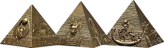 Монета "Пирамиды Гизы. Набор", 2025 г., Серебро, 186,6 гр., проба 999, ДЖИБУТИ