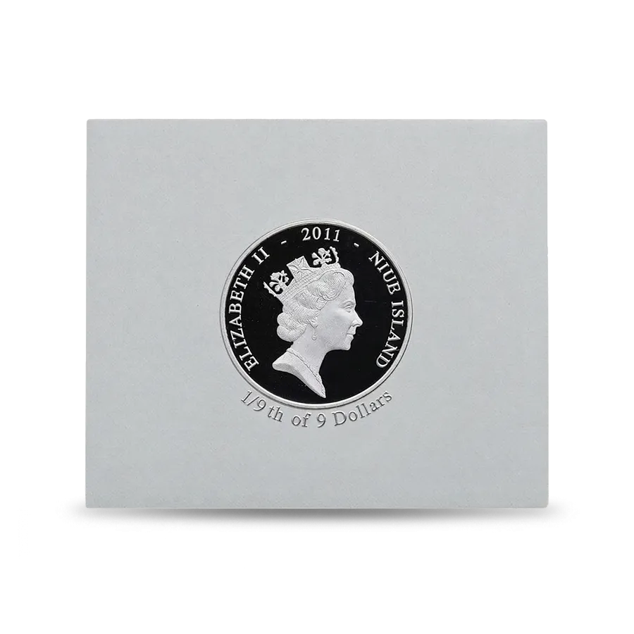 Серебряная монета Тайны виллы Помпеи, 2011 г., 355 гр., проба 999, НИУЭ
