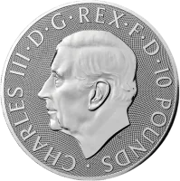 Монета «Лев и Орел», 2025 г., Серебро, 31,1 гр., проба 999, СОЕДИНЕННОЕ КОРОЛЕВСТВО