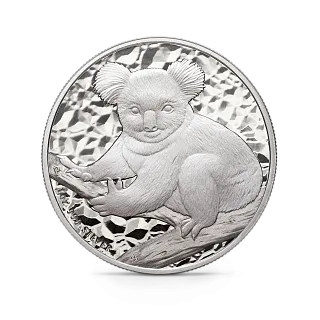 Монета "Коала", 2009 г., 31,1 гр., проба 999, АВСТРАЛИЯ
