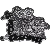 Монета "Кубань", 2016 г., Серебро, 21,65 гр., проба 925, НИУЭ