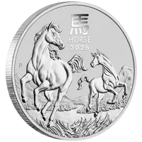 Монета «Год Лошади», 2026 г., Серебро, 31,1 гр., проба 999.9, АВСТРАЛИЯ