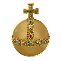 Монета «Королевская держава», 2025 г., Серебро, 1 000 гр., проба 999, САМОА